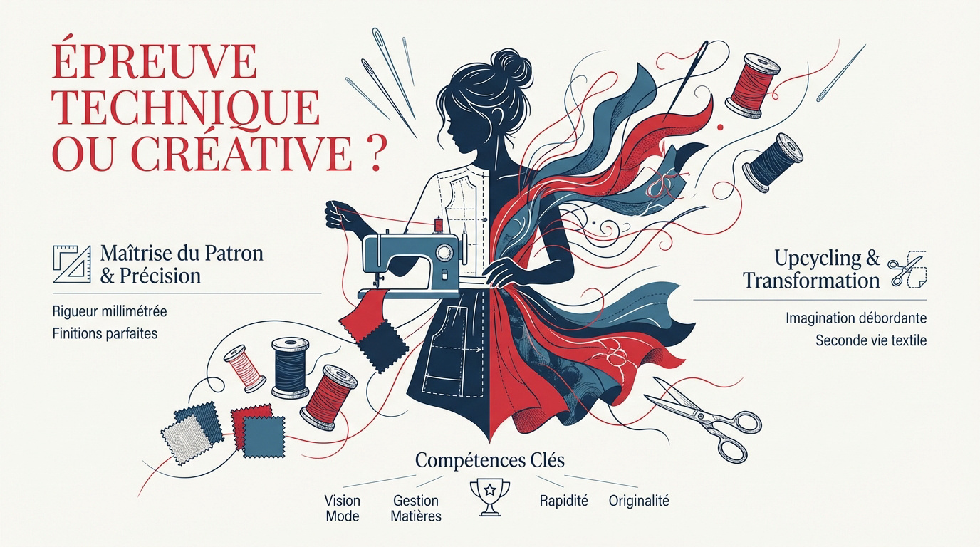 Couturière travaillant avec précision sur un patron de vêtement